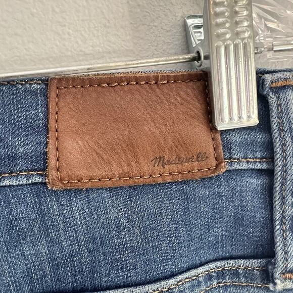 Madewell Womens Cali Demi-Bootcut Jeans Blue Sz 30 Button Fly Raw Hem Boho Ankle - Picture 7 of 13